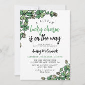 幸せを運ぶお守りがやってくる！性別問わず楽しめるベビーシャワーパーティー 招待状 (正面)