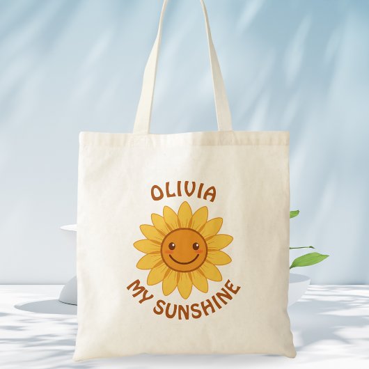 幸せを運ぶ 笑顔のひまわり "My Sunshine" トートバッグ