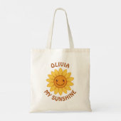 幸せを運ぶ 笑顔のひまわり "My Sunshine" トートバッグ (裏面)