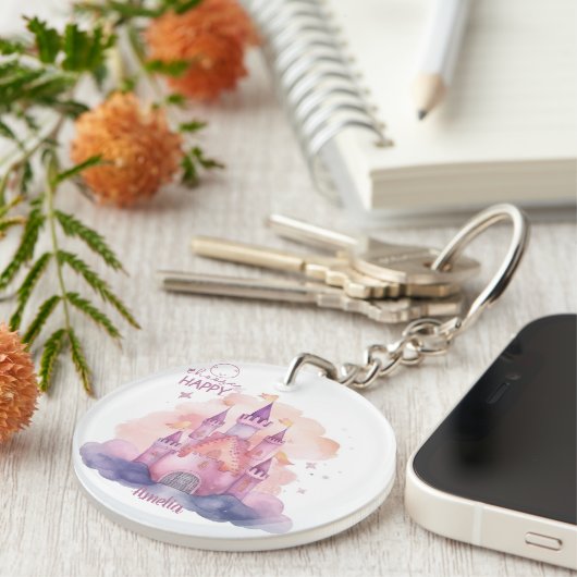 幸せを選ぶ キーホルダー (正面右)