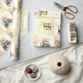 幸せを選ぶ、喜びを選ぶ、しかし祈 ラッピングペーパー