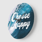 幸せを選択 ラージ壁時計 (傾斜)