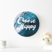 幸せを選択 ラージ壁時計 (ホーム)