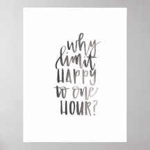 幸せを1時間に制限する理由 – バーカートのアート