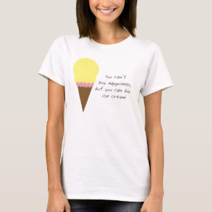 幸せアイス買クリームがおもしろいない Tシャツ
