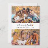 幸せエレガントモダンな感謝祭の秋2写真 シーズンカード (正面)