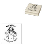 幸せカスタムな先生メッセージ教室 ラバースタンプ (押印)