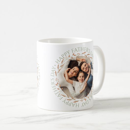 幸せカスタムな写真お父さんの日マグギフト コーヒーマグカップ