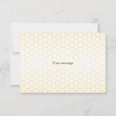 幸せカラフルな小さな蜂蜜ビーベイビーシャワーかわいい サンキューカード (裏面)