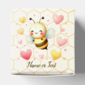 幸せカラフルな小さな蜂蜜ビーベイビーシャワーかわいい フェイバーボックス (上部)