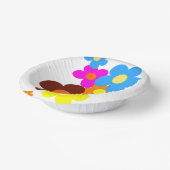 幸せカラフルな花 ペーパーボウル (傾斜あり)