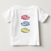 幸せカラフルな魚 ベビーTシャツ (裏面)
