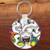 幸せサイケデリックな脳 キーホルダー (正面)