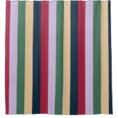 幸せストライプなシャワーカーテン シャワーカーテン (正面)