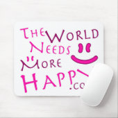 幸せピンク マウスパッド (マウス)