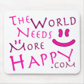 幸せピンク マウスパッド (正面)