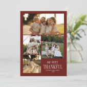 幸せミニマルな感謝祭 シーズンカード (スタンド正面)