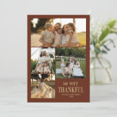 幸せミニマルな感謝祭 シーズンカード (スタンド正面)