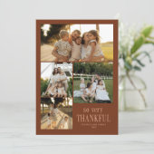 幸せミニマルな感謝祭 シーズンカード (スタンド正面)