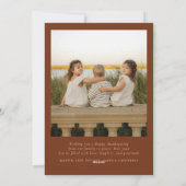 幸せミニマルな感謝祭 シーズンカード (裏面)