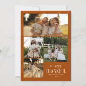 幸せミニマルな感謝祭 シーズンカード (正面)