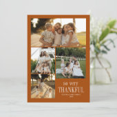 幸せミニマルな感謝祭 シーズンカード (スタンド正面)