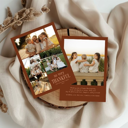 幸せミニマルな感謝祭 シーズンカード