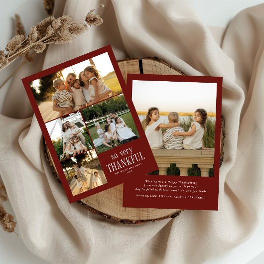 幸せミニマルな感謝祭 シーズンカード