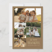 幸せミニマルな感謝祭 シーズンカード (正面)