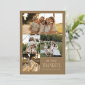 幸せミニマルな感謝祭 シーズンカード (スタンド正面)