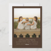 幸せミニマルな感謝祭 シーズンカード (裏面)