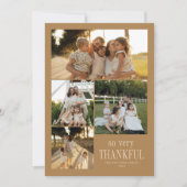 幸せミニマルな感謝祭 シーズンカード (正面)