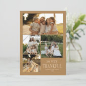 幸せミニマルな感謝祭 シーズンカード (スタンド正面)