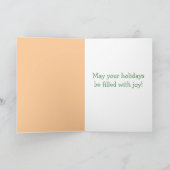 幸せメリーな鶏クリスマスツリーカード、文房具 シーズンカード (内部)