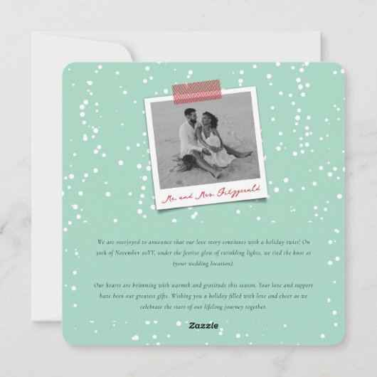 幸せメリーな2枚の写真から結婚したすべて シーズンカード (裏面)