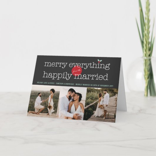 幸せメリーな3枚の写結婚した真から シーズンカード (正面)