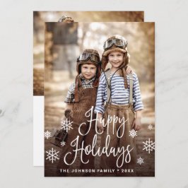 幸せモダンな休日2 PHOTOクリスマスグリーティング シーズンカード