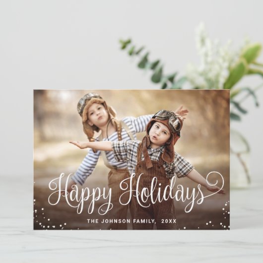 幸せモダンな休日3 PHOTOクリスマスグリーティング シーズンカード (スタンド正面)