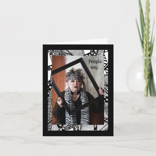 幸せユーモアのある鍵グリーティングカード カード (正面)