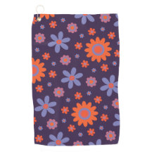 幸せレトロ花可愛い70sヒッピーデイジー柄