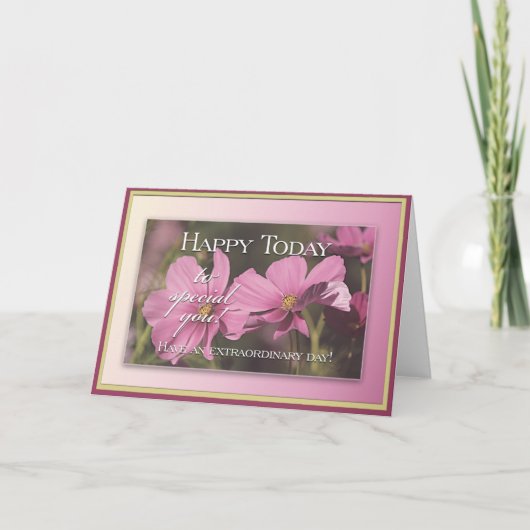 幸せ今日 カード (正面)