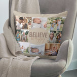 幸せ信じに10フォトコラージュニュートラルBeige クッション<br><div class="desc">写真コラージュ枕10枚の写真お気に入りの。中央の文言は「幸せ読に信じす」とタイポグラフィとスキニーはっきりしたフォントのスクリプトでレタされている。この写真テンプレートは10個の写真を追加するように設定されており、ランドスケープ、正方形、およびポートレート写真に表示さ与えれ、配置の柔軟性を最大限に高めることができます。この写真枕はアーモンドベージュ、モチャブラウン、テラコッタのニュートラルカラーパレットを持っている。必要な色のテーマをもし編集できクリックます(デザインツールに入カスタマイズ力するか、メッセージを表示する)。</div>