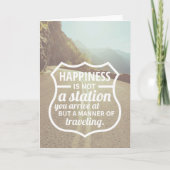 幸せ勇気付けられる成功人生のヒントQuoteArt カード (正面)