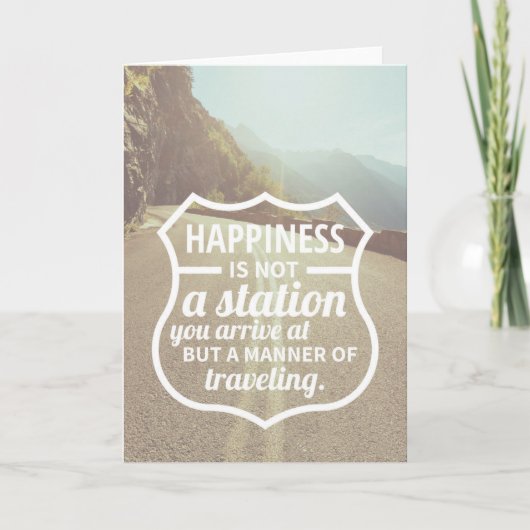 幸せ勇気付けられる成功人生のヒントQuoteArt カード (正面)