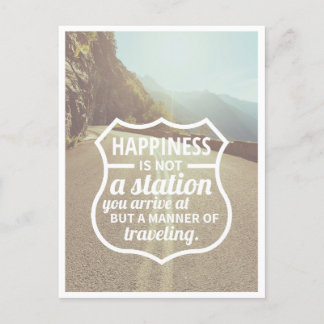 幸せ勇気付けられる成功人生のヒントQuoteArt ポストカード