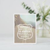 幸せ勇気付けられる成功人生のヒントQuoteArt ポストカード (スタンド正面)