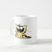 幸せ子猫 コーヒーマグカップ (正面左)