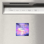 幸せ引用文とシュール雲とバニー マグネット (インサイチュ (食洗機))