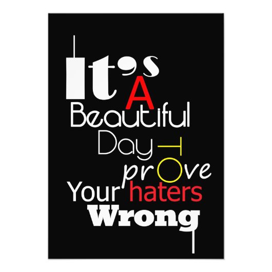 幸せ引用文美しい日だ フォトプリント            (正面)