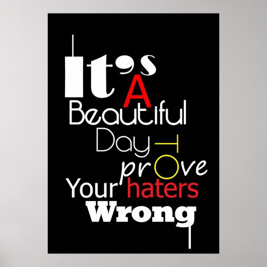 幸せ引用文美しい日だ ポスター (正面)